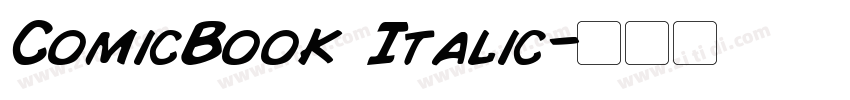 ComicBook Italic字体转换